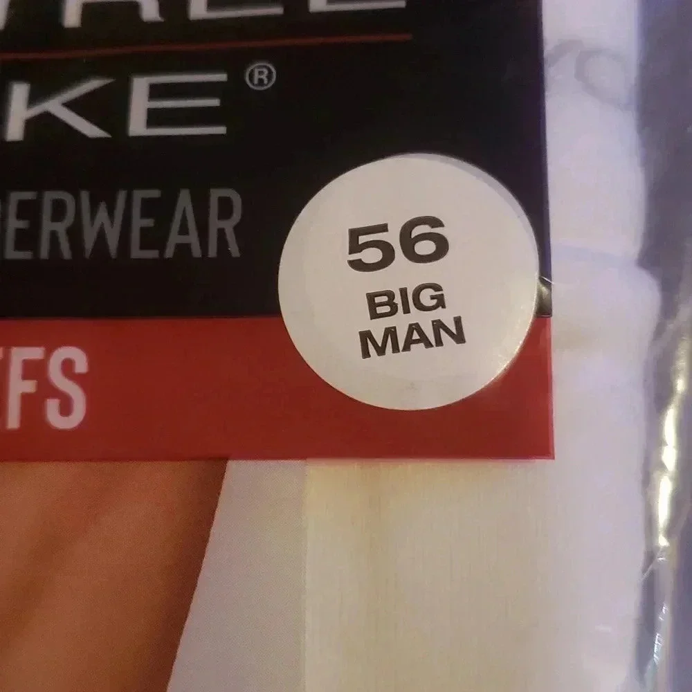 White Underwear Big Man Size 56